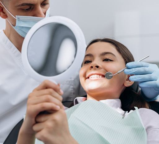 Young woman with healthy smile