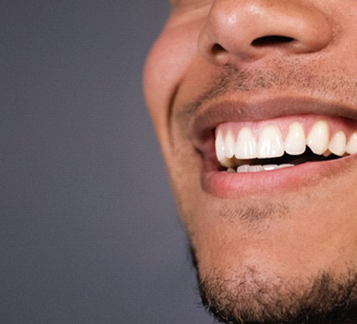 Closeup of a man smiling