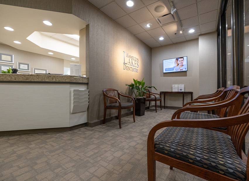 Dental office waiting room